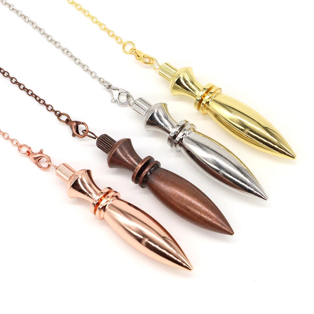 Dowsing Divination Meditation Pendulum Copper Metal Pendulums Brass Pendant Healing Heavy Dowser Reiki Spiritual Pendulos Tools