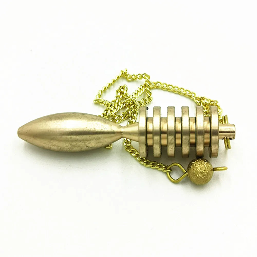 SL Pendulum for Divination Fortune Telling Dowsing Pendulum Pendant Pendulos Pendule Radiesthésie Divinatory Metal Charm Jewelry