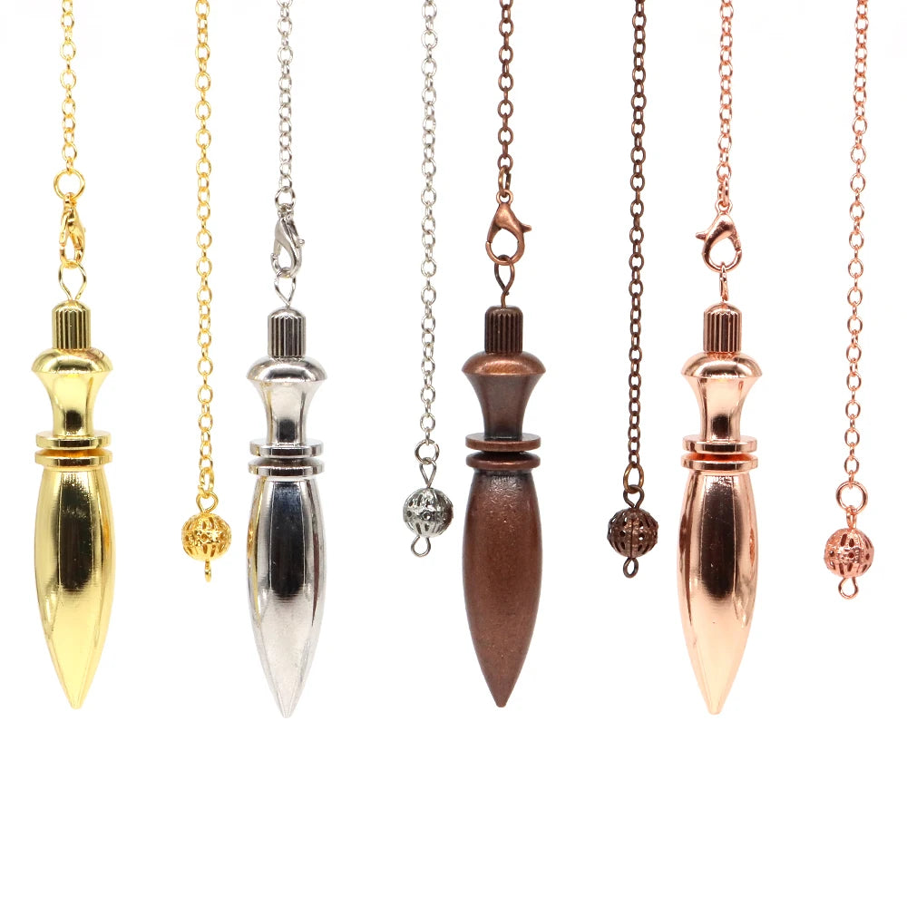 Dowsing Divination Meditation Pendulum Copper Metal Pendulums Brass Pendant Healing Heavy Dowser Reiki Spiritual Pendulos Tools