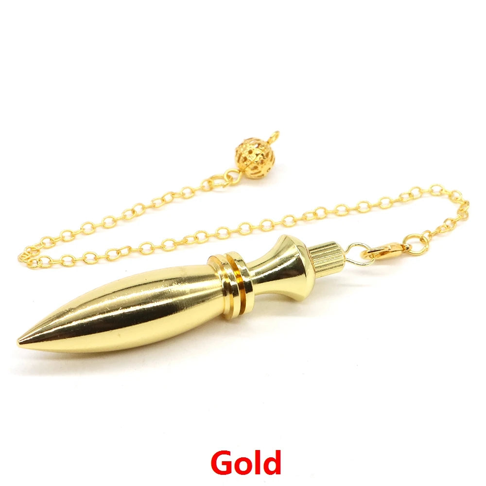 Dowsing Divination Meditation Pendulum Copper Metal Pendulums Brass Pendant Healing Heavy Dowser Reiki Spiritual Pendulos Tools