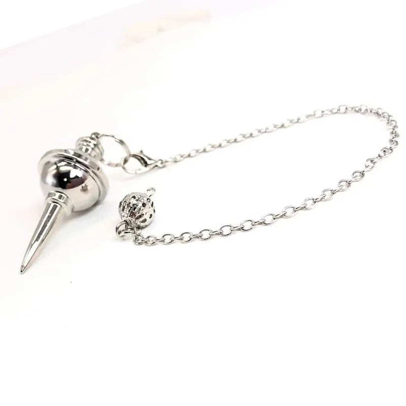 Metal Pendulum for Divination Dowsing Witch Pure Copper Cone Pendulums Beginners Healing Energy Balancing Spiritual Pendulo
