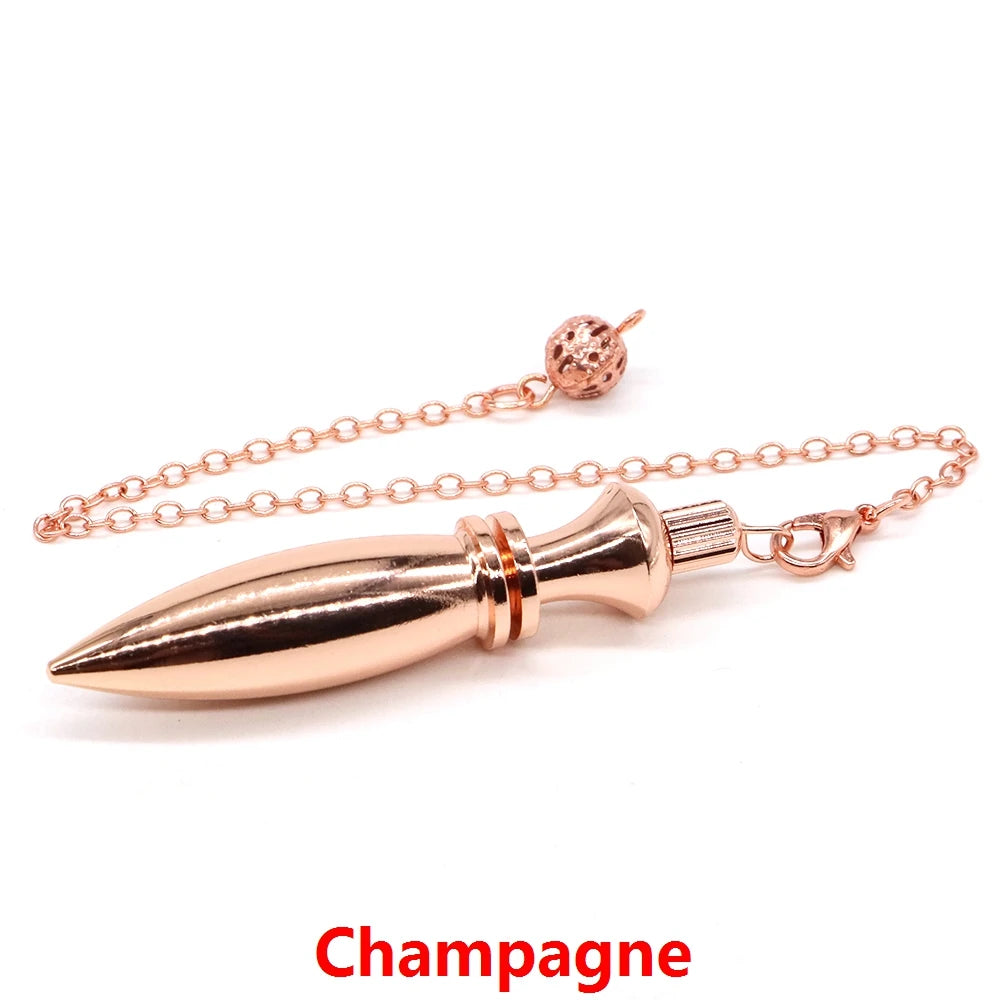 Dowsing Divination Meditation Pendulum Copper Metal Pendulums Brass Pendant Healing Heavy Dowser Reiki Spiritual Pendulos Tools