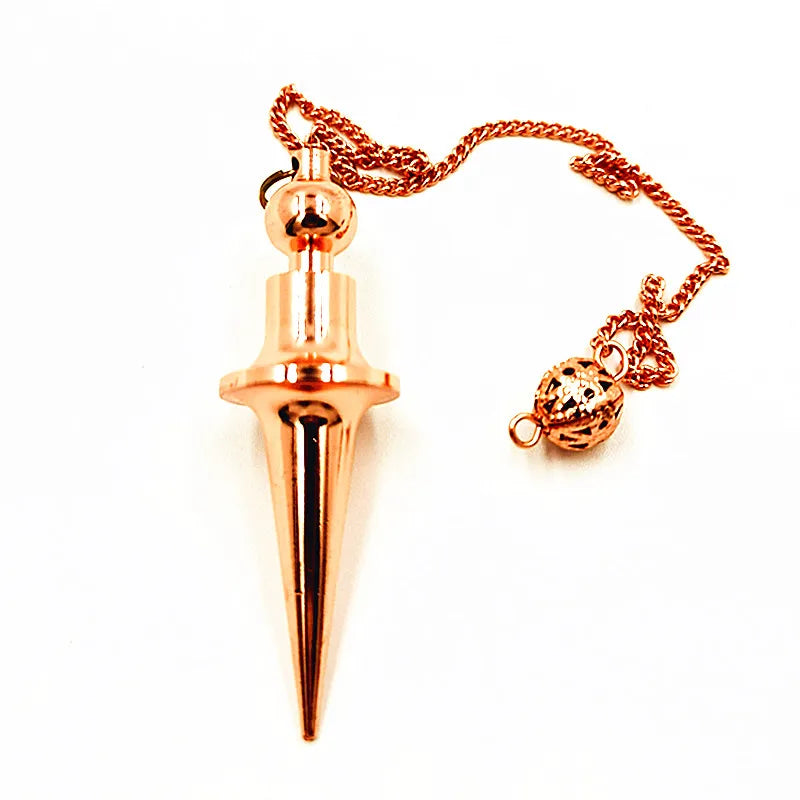 Copper Pendants Pendule Ddivination Energy Therap Pendulo Radiestesia Healing Pendulum for Dowsing