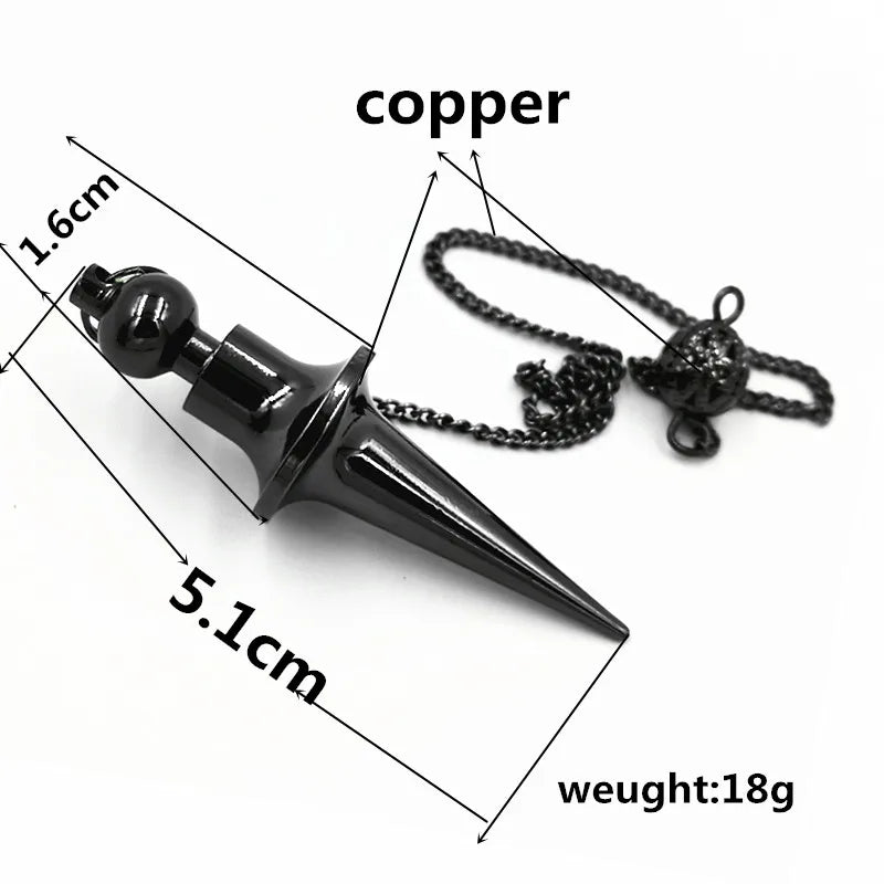 Copper Pendants Pendule Ddivination Energy Therap Pendulo Radiestesia Healing Pendulum for Dowsing